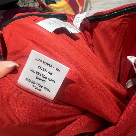 AZAZIE ALMENDRA A-Line Sweetheart Neckline Mesh Floor-Length Dress Rust - Picture 7 of 12